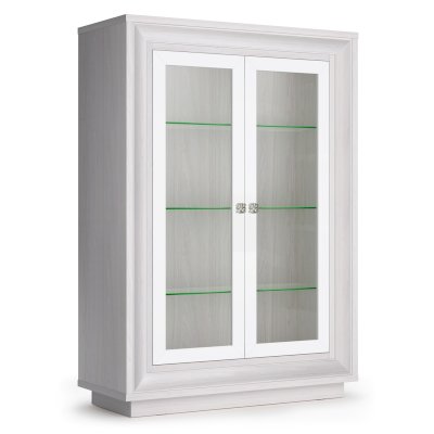 Низкий шкаф со стеклянными дверями Прато 998