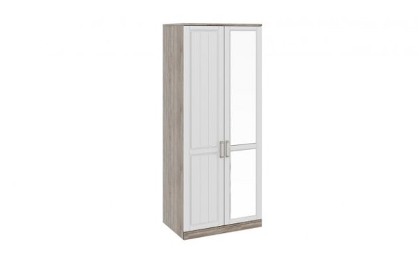 Шкаф для одежды с 1-ой глухой и 1-ой зеркальной дверями Прованс СМ-223.07.005