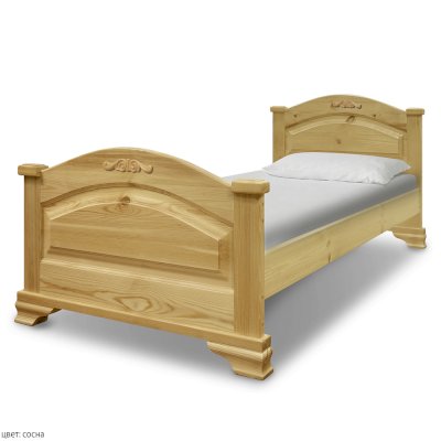 Кровать Акатава с резьбой