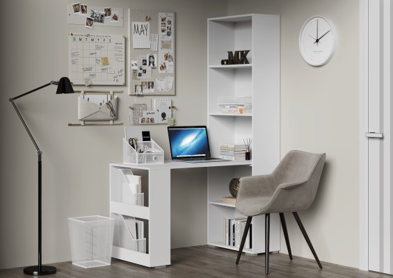 Комплект письменный стол и стеллаж Эва СП-002/СЖ-003