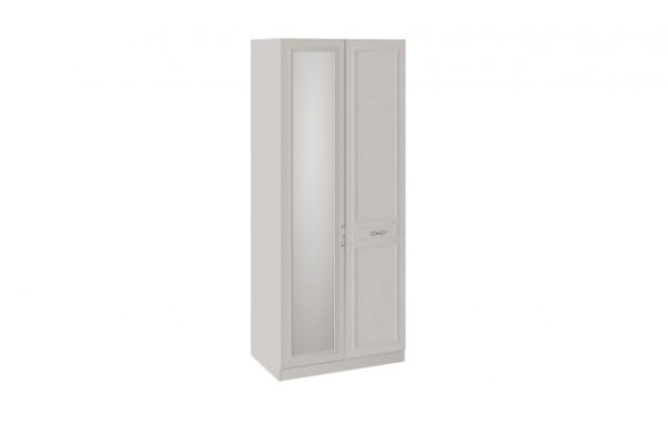 Шкаф для одежды с 1 глухой и 1 зеркальной дверью Сабрина СМ-307.07.021