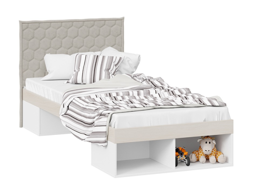Кровать с мягкой спинкой Сканди СМ-386.12.003