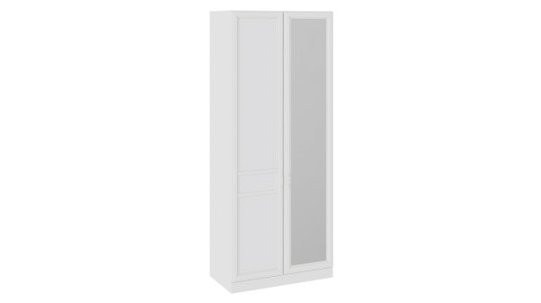 Шкаф для одежды с 1-й глухой и 1-й зеркальной дверью СМ-312.07.025 Франческа