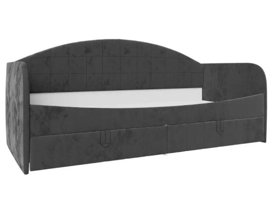Кровать с 2 ящиками в мягкой обивке Сити ПМ-332.18