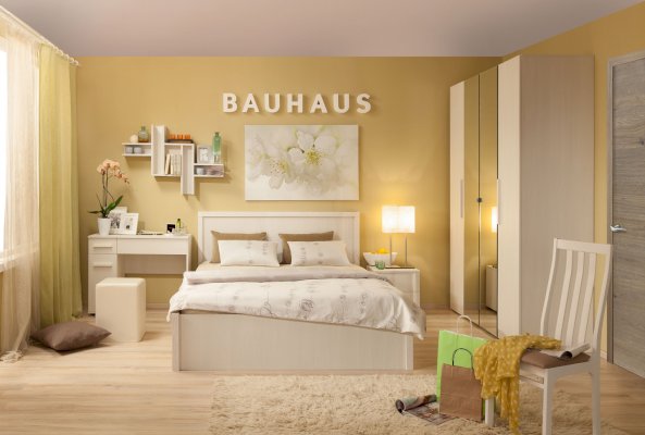 Модульная спальня Bauhaus в цвете Бодега Светлый