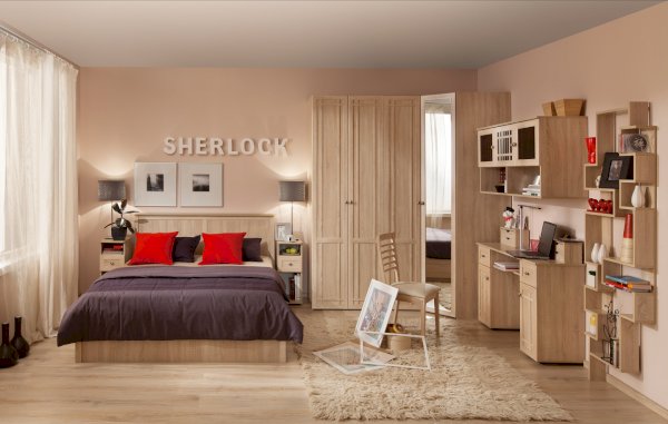 Модульная спальня Sherlock в цвете Дуб сонома