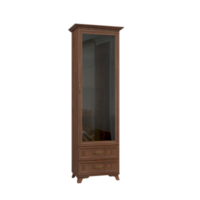 Одностворчатый шкаф со стеклом Мирелла