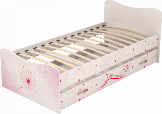 Кровать с ящиком №4 Принцесса