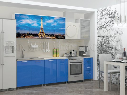 Кухня с фотопечатью Париж